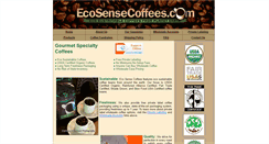 Desktop Screenshot of ecosensecoffees.com